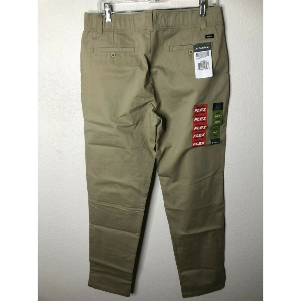 Dickies Men's Flex Waist Chino Pant-Slim Taper Fit - Picture 2 of 6
